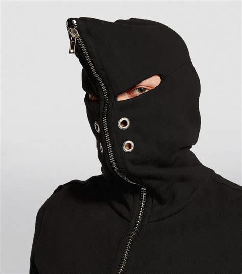 rick owens zip up hoodie